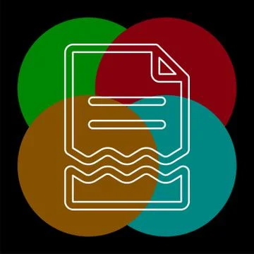 Terminated Contract vector icon Stock Illustration