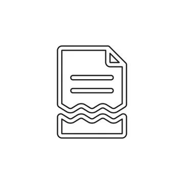 Terminated Contract vector icon Stock Illustration