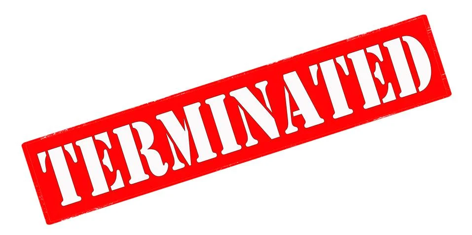 Terminated Stock Illustration