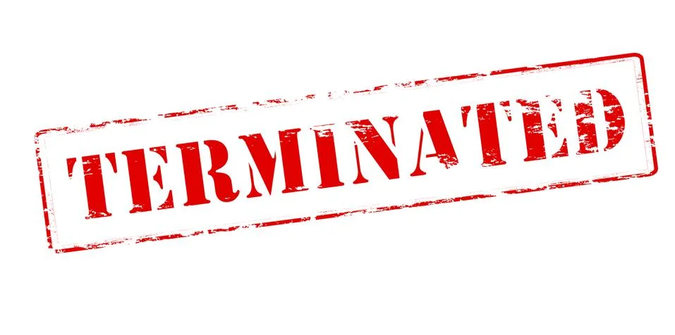 Terminated Stock Illustration