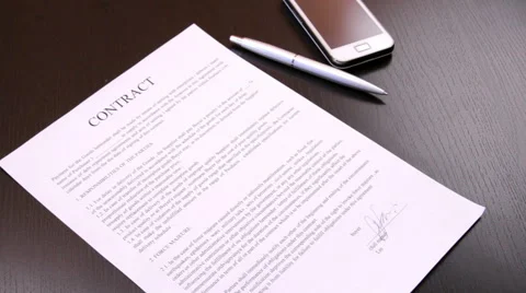 Termination of a contract Stock Footage 40737807