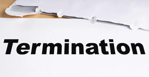 Termination letter Stock Photos