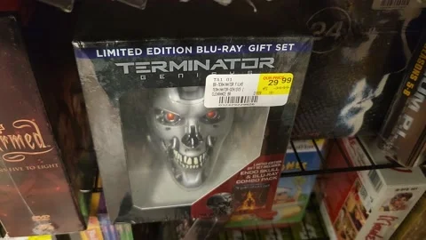 Terminator Limited Edition Blu-Ray DVD S... | Stock Video | Pond5