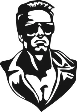 Terminator in vector Stock Illustration