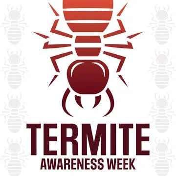 Termite Awareness Week. Vector illustration. Holiday poster. Stock-Illustration