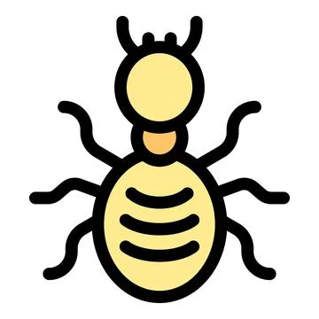 Termite insect crawling and destroying wood structures Stock Illustration