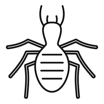 Termite insect pest control bug extermination logo icon symbol Stock Illustration