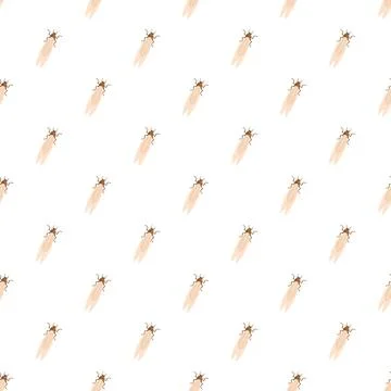Termite insect pest seamless pattern on white background Stockillustratie