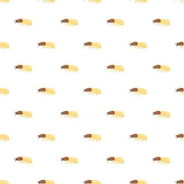 Termite insect pest seamless repeating pattern illustration Stock Illustration