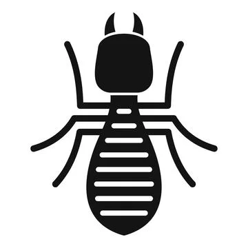 Termite pest control insect bug exterminator logo icon Stock Illustration