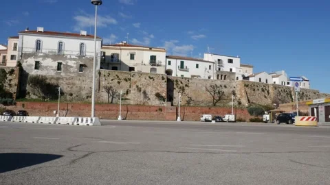 Termoli - Molise - The square in front of the port Stock Footage 239567934