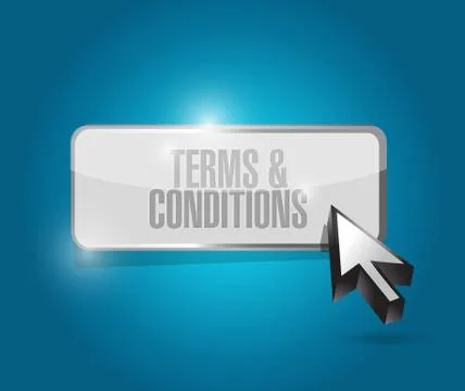 Terms and conditions button illustration Ilustração Stock