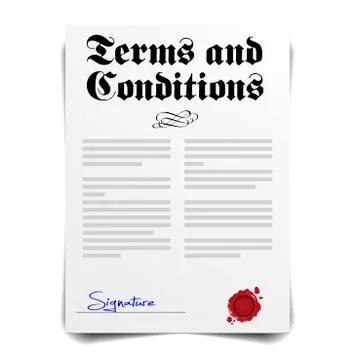 Terms and Conditions Stock Illustration