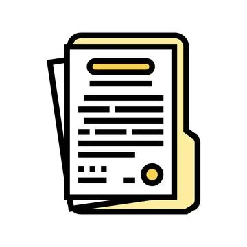 Terms condition paper document color icon vector illustration Illustrazione stock