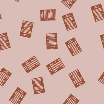 Terms condition paper document glyph vector seamless pattern Illustrazione stock