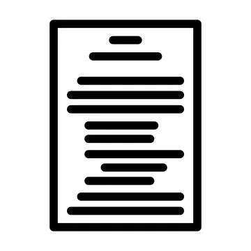 Terms condition paper document line icon vector illustration Illustrazione stock