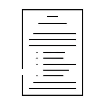 Terms condition paper document line icon vector illustration Illustrazione stock