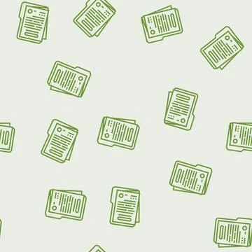 Terms condition paper document line seamless pattern Illustrazione stock