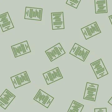 Terms condition paper document line vector seamless pattern Illustrazione stock