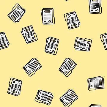 Terms condition paper document vector seamless pattern Illustrazione stock