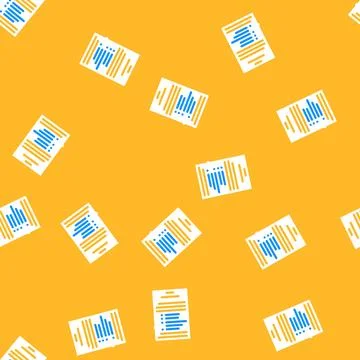 Terms condition paper document vector seamless pattern Illustrazione stock