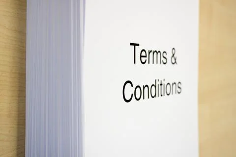 Terms &amp; Conditions 스톡 사진