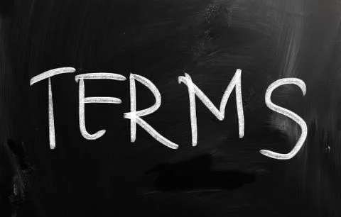 Terms Illustrazione stock