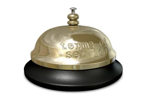 Terms of service bell Stock Illustration