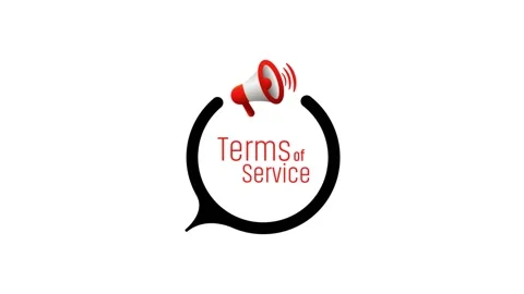 Terms of service text on white background Stock Footage 276359565