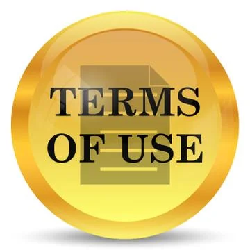 Terms of use icon. Internet button on white background.. Stock Illustration