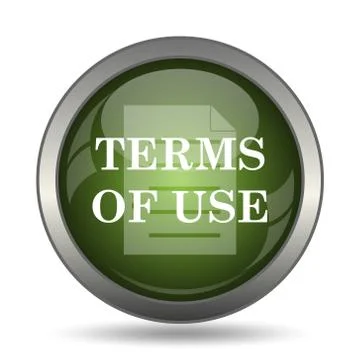 Terms of use icon. Internet button on white background. . Stock Illustration