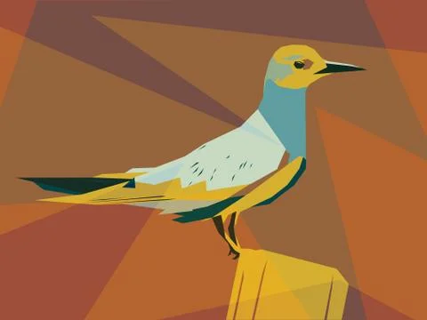 Tern illustration Stock Illustration