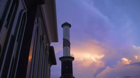 Ternate Mosque Sunset  스톡 동영상 132087907