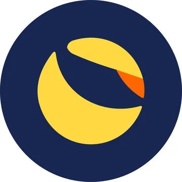 Terra classic Cryptocurrency logo vector icon. . Crypto currency coin money.. Illustrazione stock