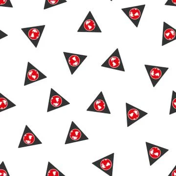 Terra Triangle Flat Vector Seamless Pattern Stock Illustration