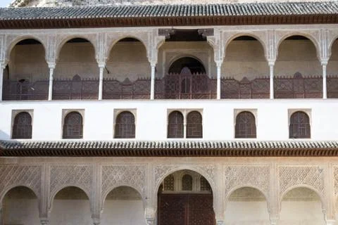 Terrace in Alhambra Stock Photos