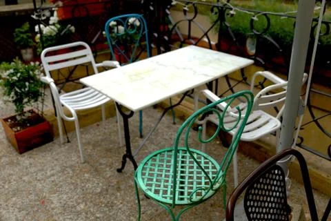 Terrace-Donostia Stock Photos