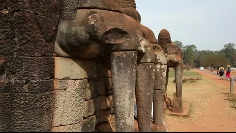 Terrace of the Elephants Video stock 10754656