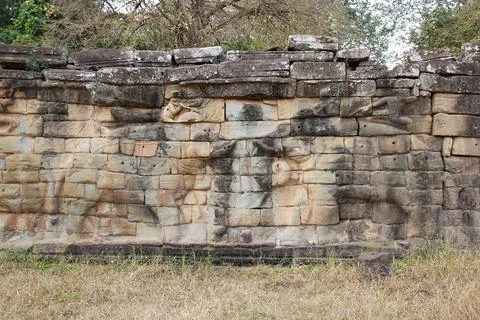 Terrace of the elephants Stock Photos