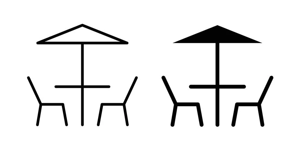 Terrace icon vector editable eps10 イラスト素材