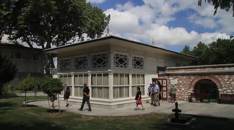 Terrace Kiosk in The Topkapi Palace Stock Footage 39253089