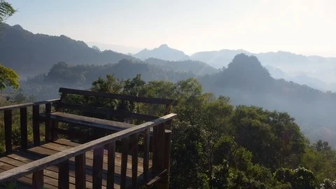 Terrace in the mountains Stock Footage 102597328