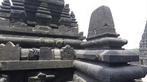 Terrace of Shiva Temple, Prambanan, Java, Indonesia Stock Footage 247265713