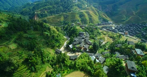 Terraced fields 스톡 동영상 69021470
