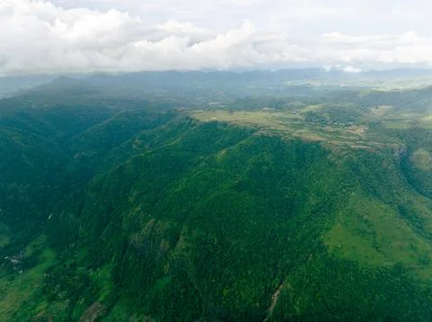 Terraced Fields Sunset Stock Photos
