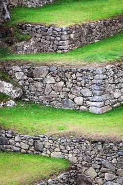 Terraces on mountain Foto stock
