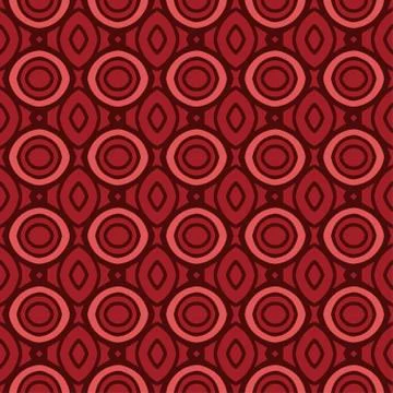 Terracotta pattern with rounds Stock Illustration