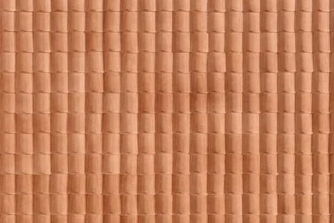 Terracotta roof tiles in regular pattern Stock Illustration