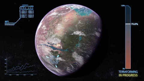 Terraforming Mars Future CGI Видео 74476040