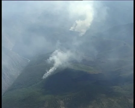 Terrain In a Fire Stockbeeldmateriaal 1039420